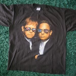 Vintage 1995 Elton John Billy Joel Tour Tee Face to Face All Sport XL USA